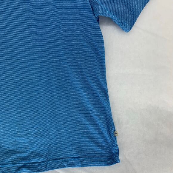 Tommy Bahama Blue White Stripe Short Sleeve T-Shirt Size M - Picture 11 of 16